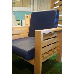 Fauteuil salon en bois