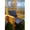 Fauteuil salon en bois