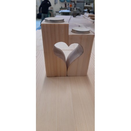Bougeoir Cœur Duo