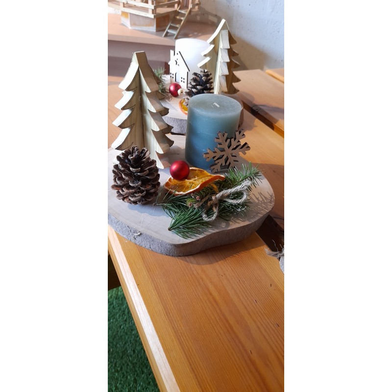 Plateau Bougie déco de Noël
