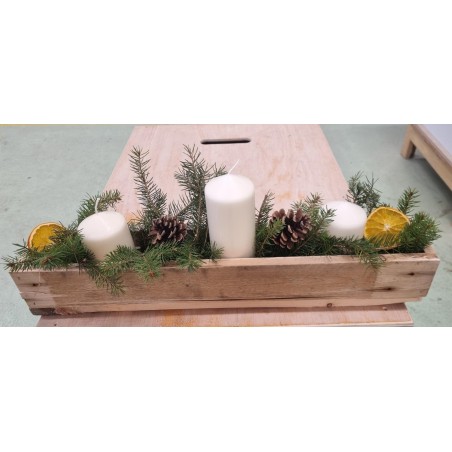 Déco de table bougies de Noël